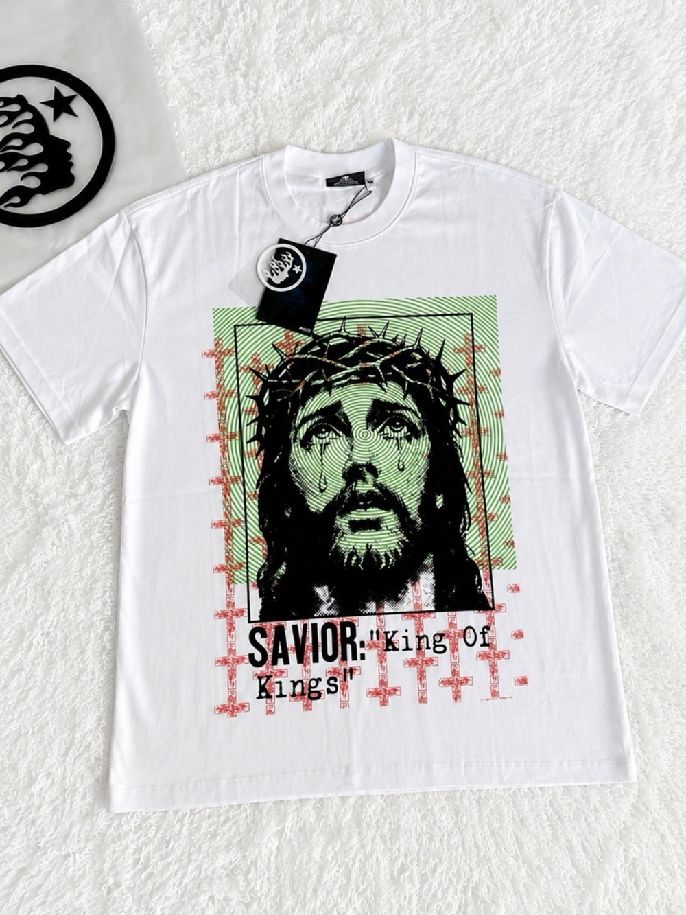 Savior “King of Kings” Graphic Tee White Size Large